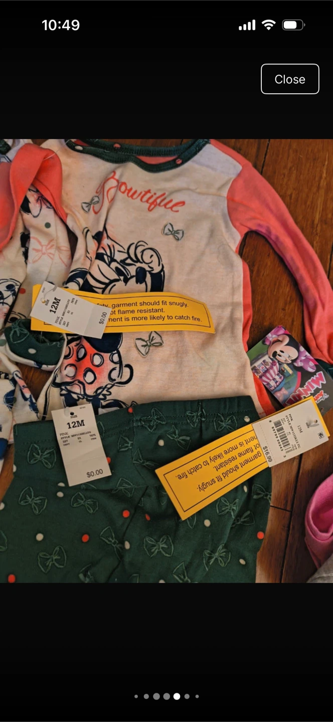 Disney Minnie Mouse 12M Pajama Sets - photo 5