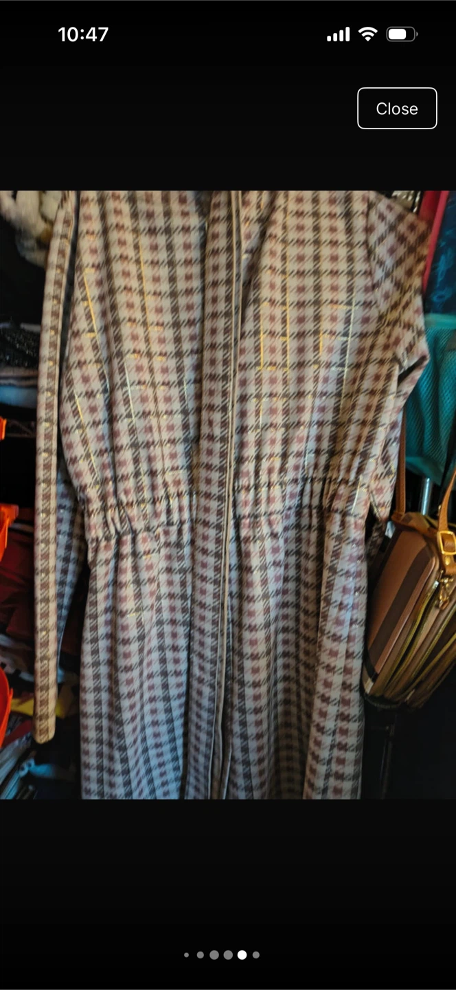 Plaid Button-Down Coat - photo 5