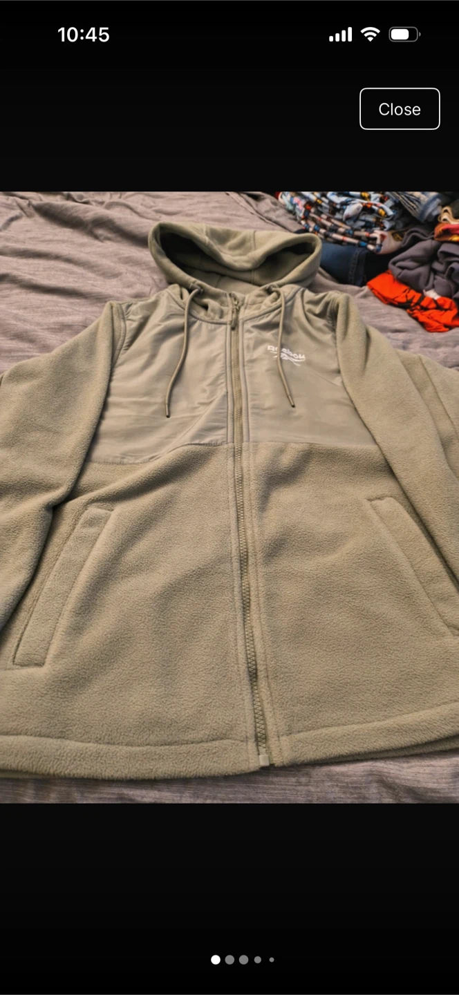 Reebok Zip-Up Fleece Hoodie