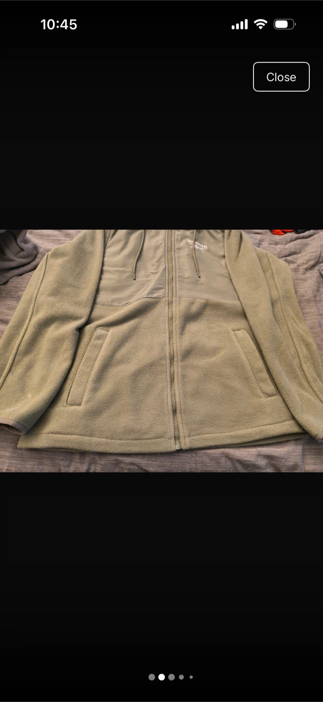 Reebok Zip-Up Fleece Hoodie - photo 2