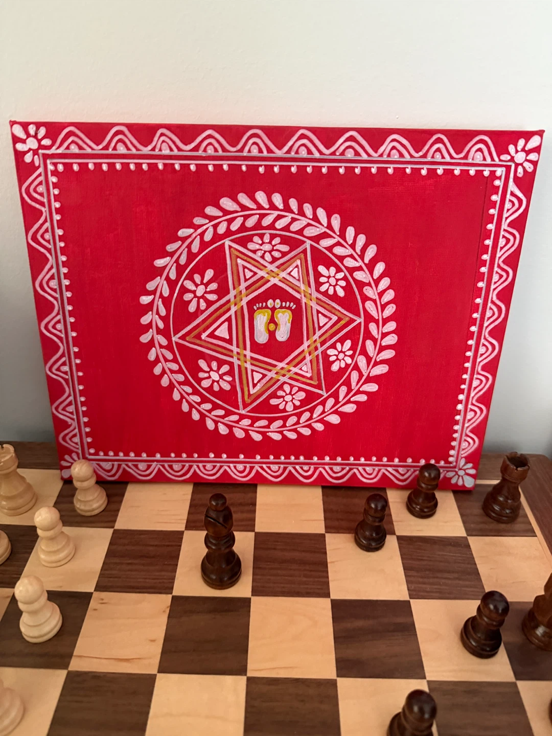 Hand-painted traditional art canvases