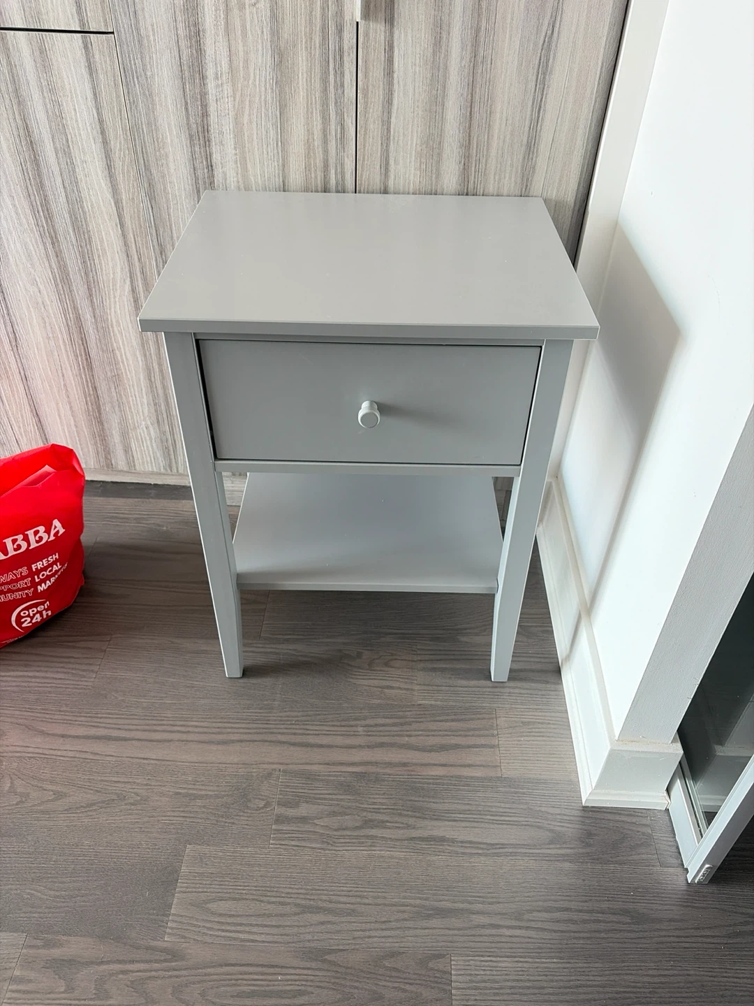 IKEA Hemnes Nightstand, Gray