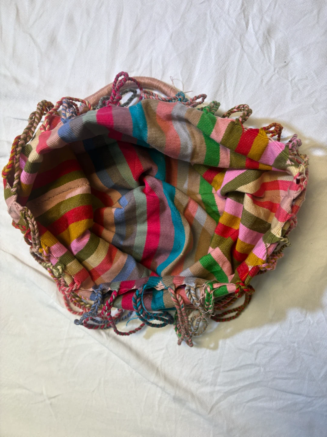 Multicoloured Striped Tote Bag - photo 2