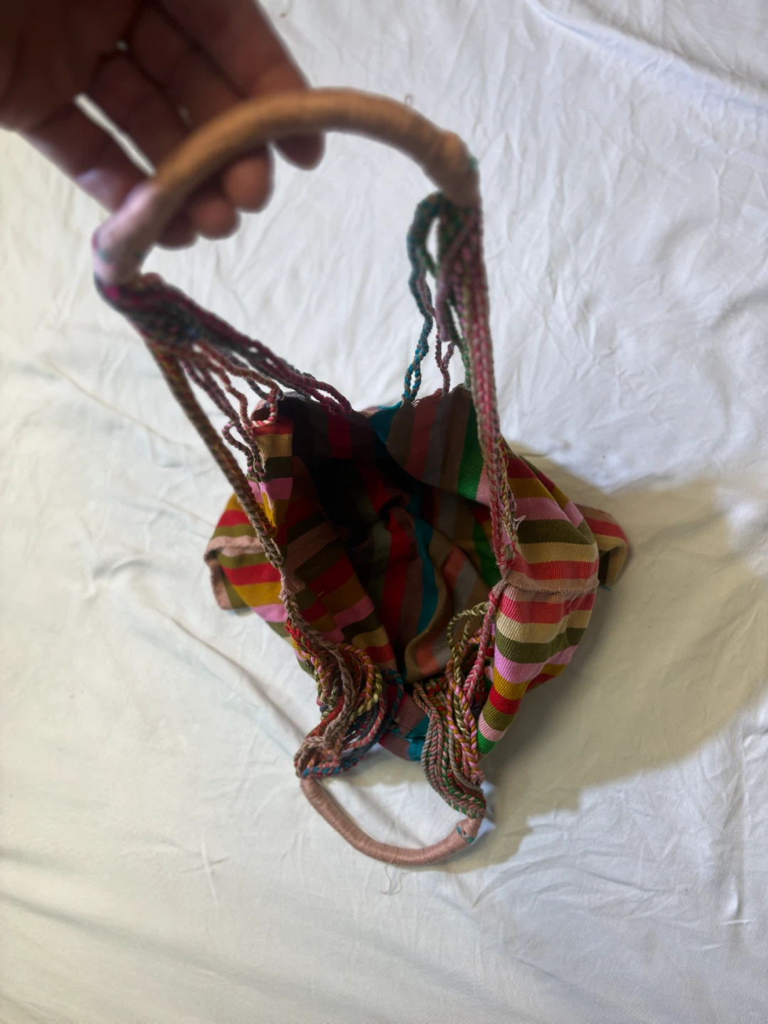 Multicoloured Striped Tote Bag - photo 3