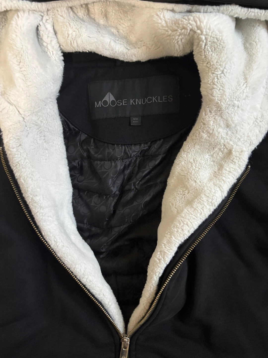 Moose Knuckles Sherpa-Lined Hoodie - Black - photo 2