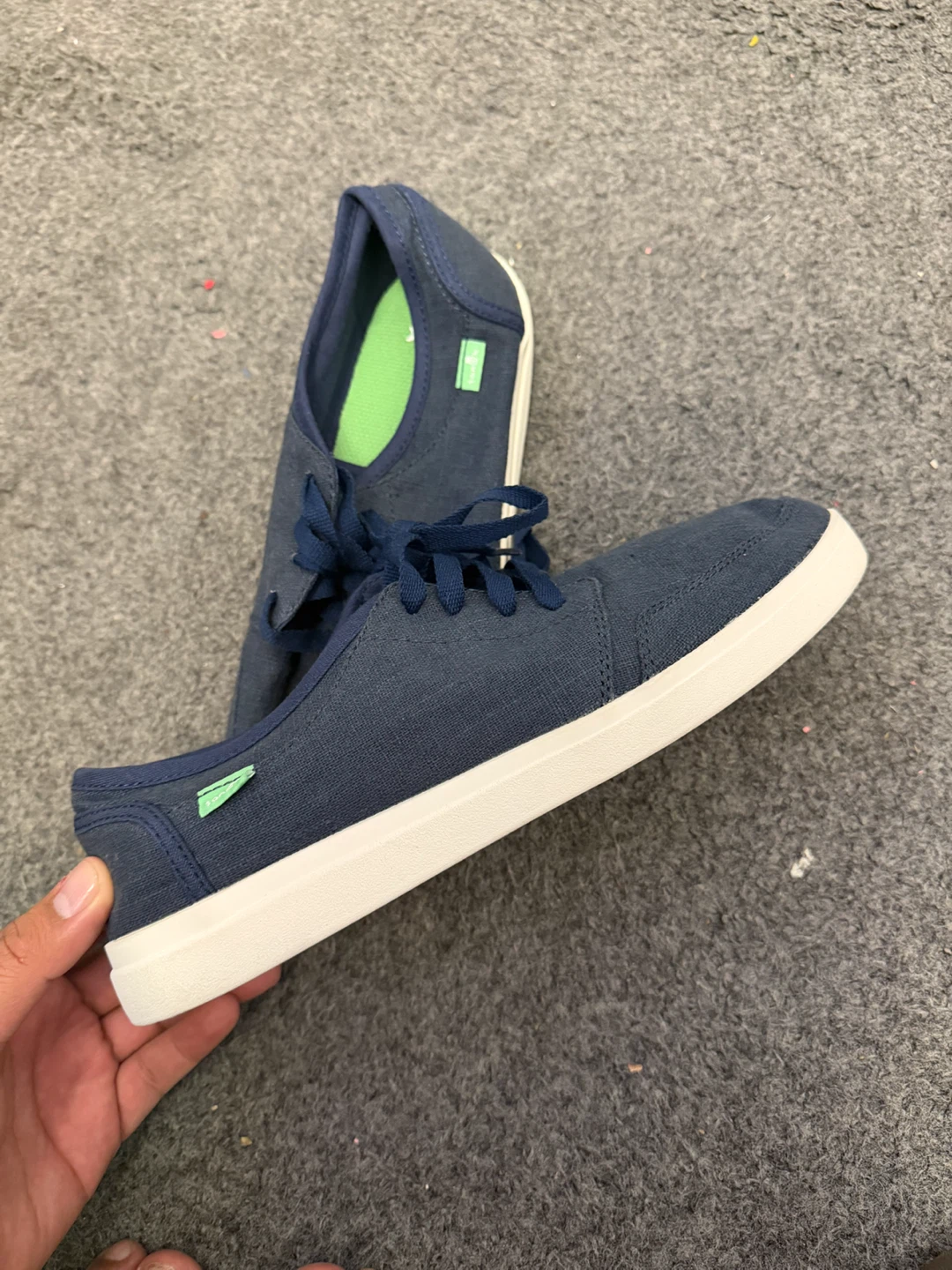 Sanuk Navy Blue Sneakers Size 9 - photo 2