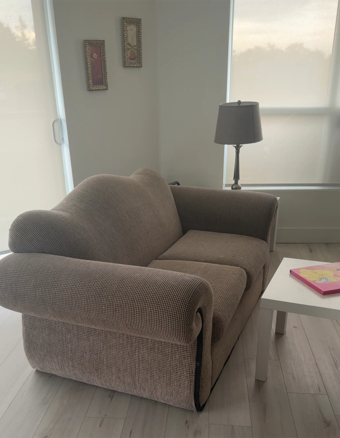 Two-Seater Fabric Loveseat