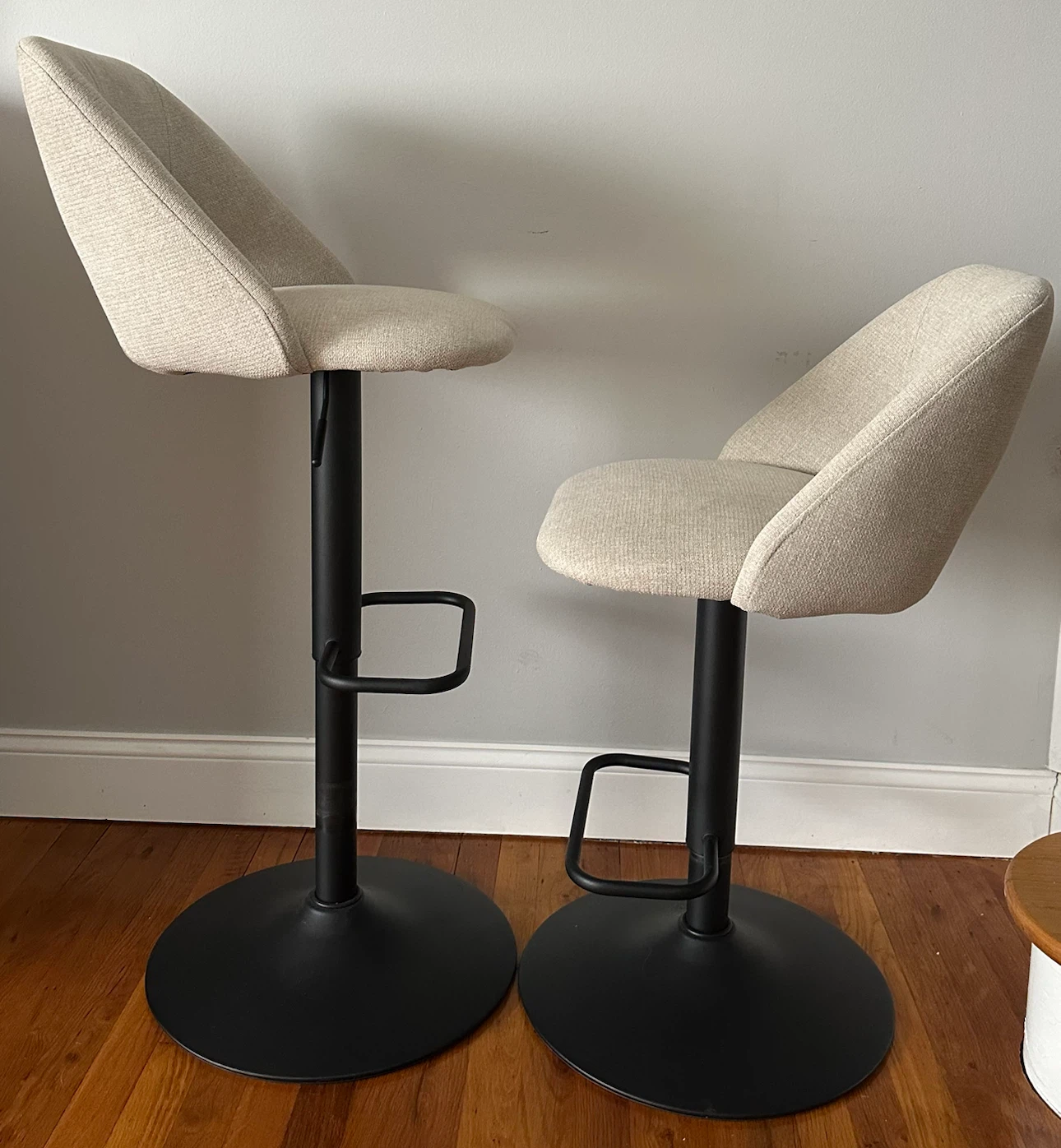 Adjustable Swivel Bar Stools with Bucket Seats - photo 4