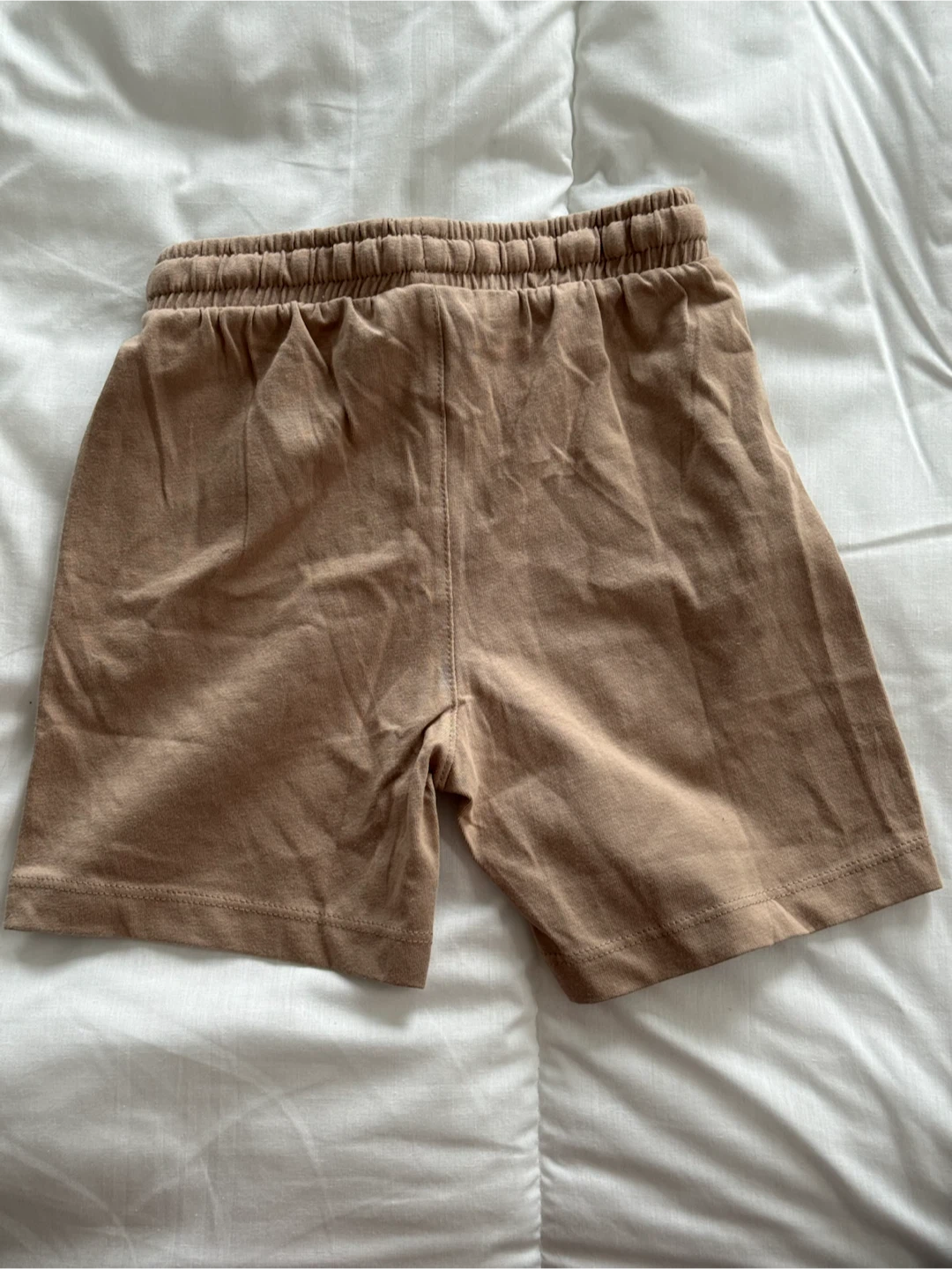 Unworn Tan Cotton Pull-on Shorts - photo 2