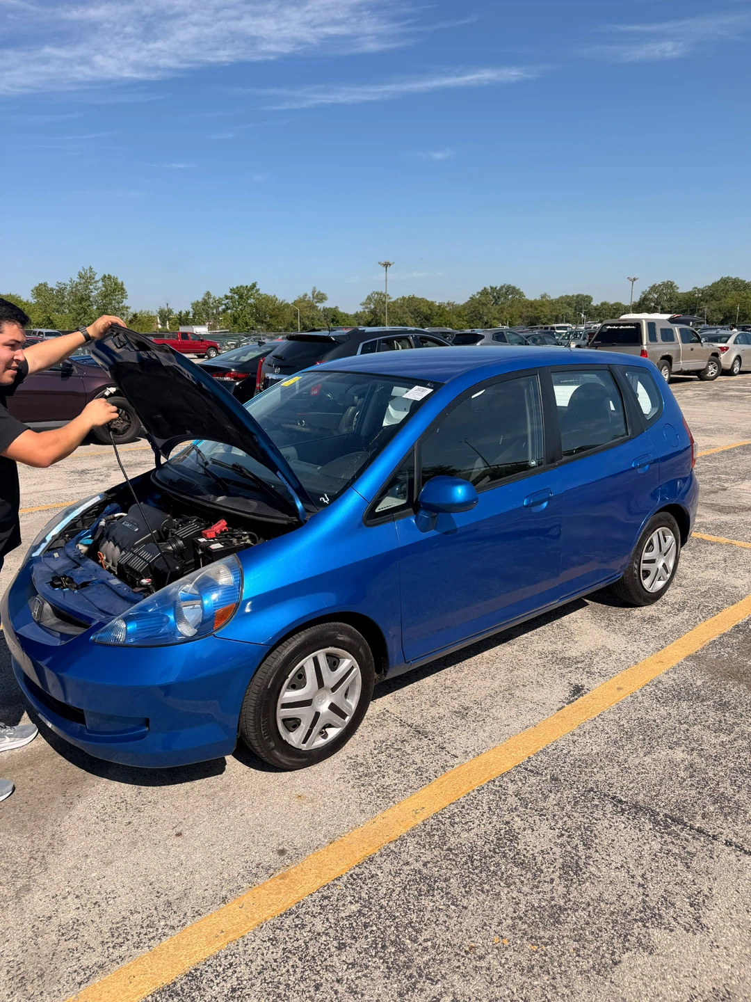 Blue Honda Fit Hatchback - photo 3
