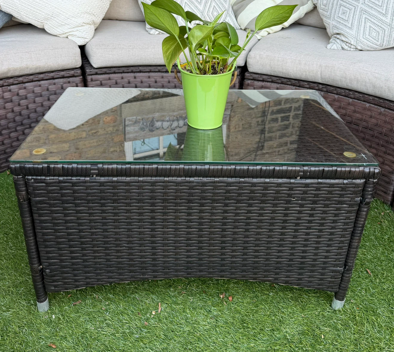 Outdoor Wicker Coffee Table - photo 3