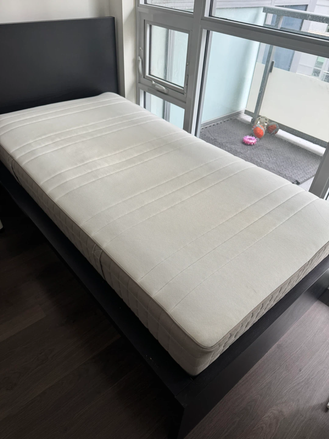 IKEA Black Single Bed Frame - photo 3