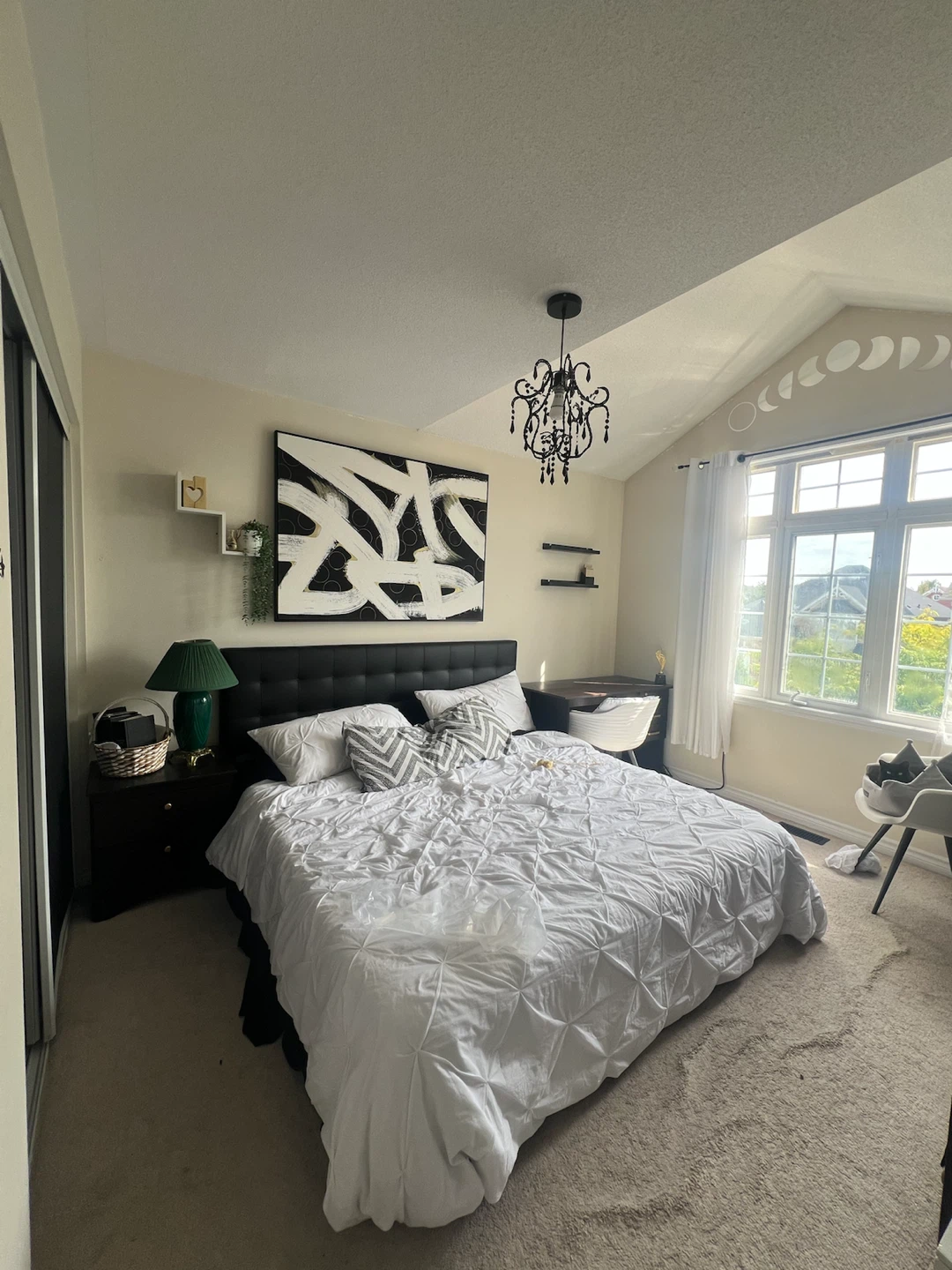 King size Black Tufted Bed Head - photo 4