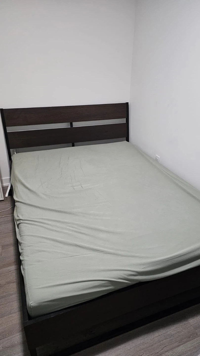 TRYSIL IKEA Bed Frame + Queen Mattress