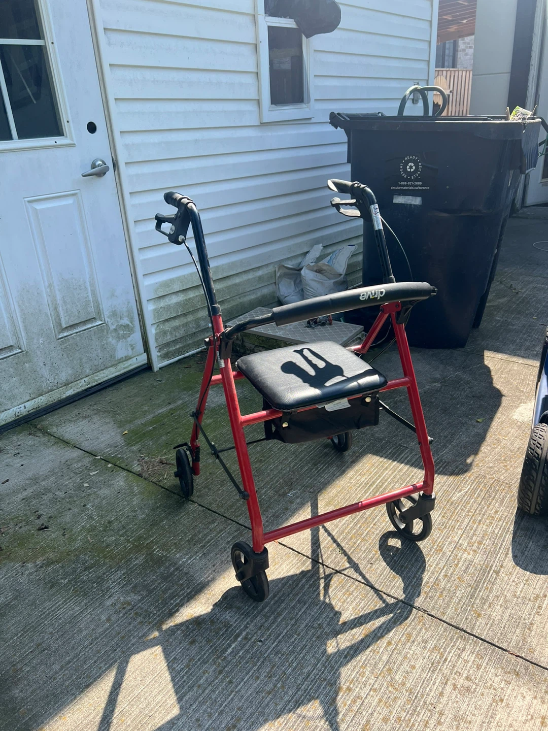 Drive Medical Red Rollator Walker
