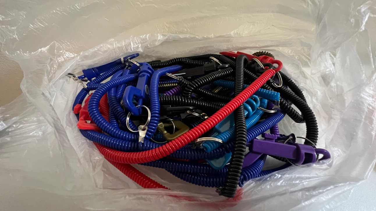 Assorted Coil Keychain Lanyards-16