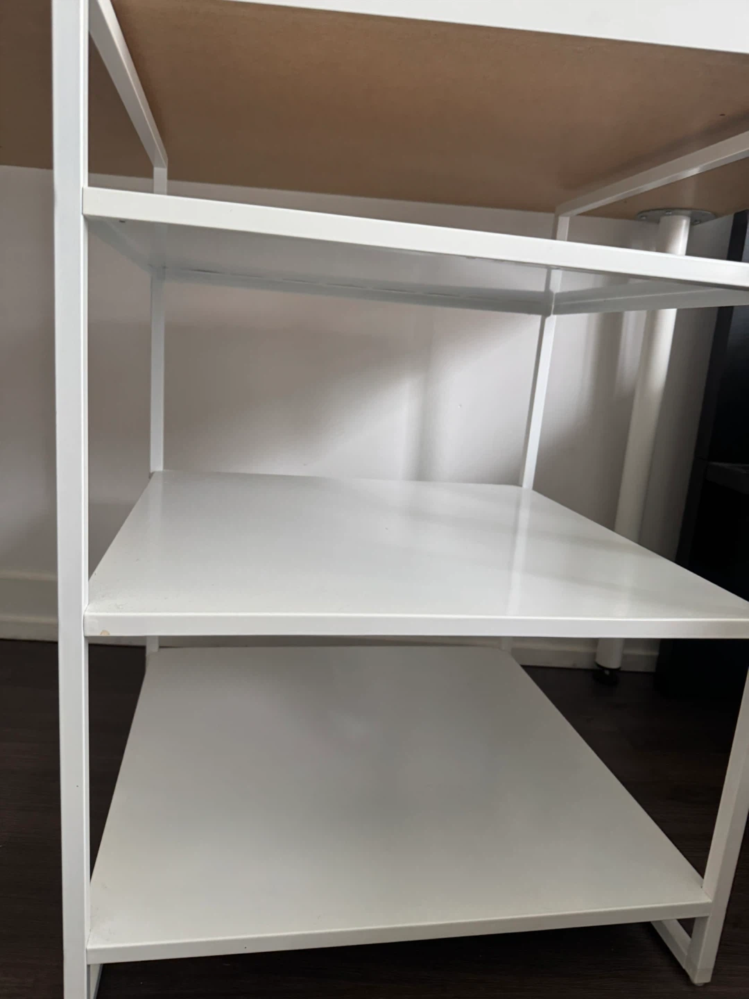 White metal storage shelving unit - photo 2