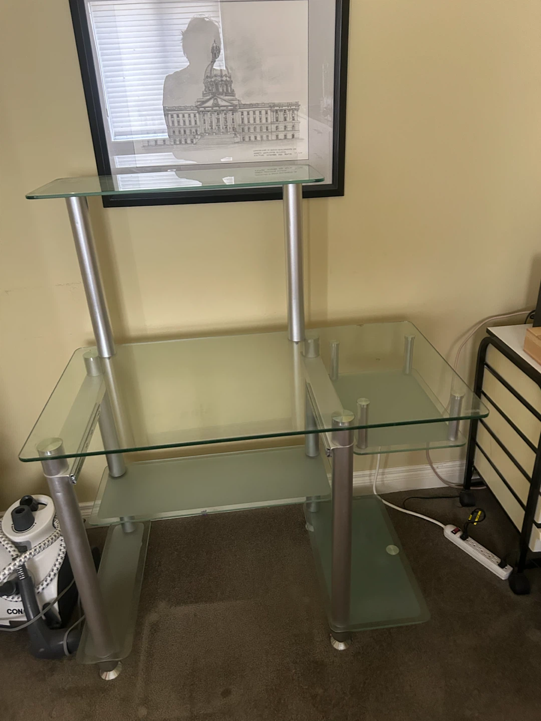 Computer tempered glass desk