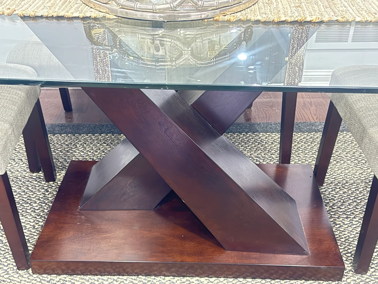 Glass Top Dining Table and 6 Chairs - photo 3