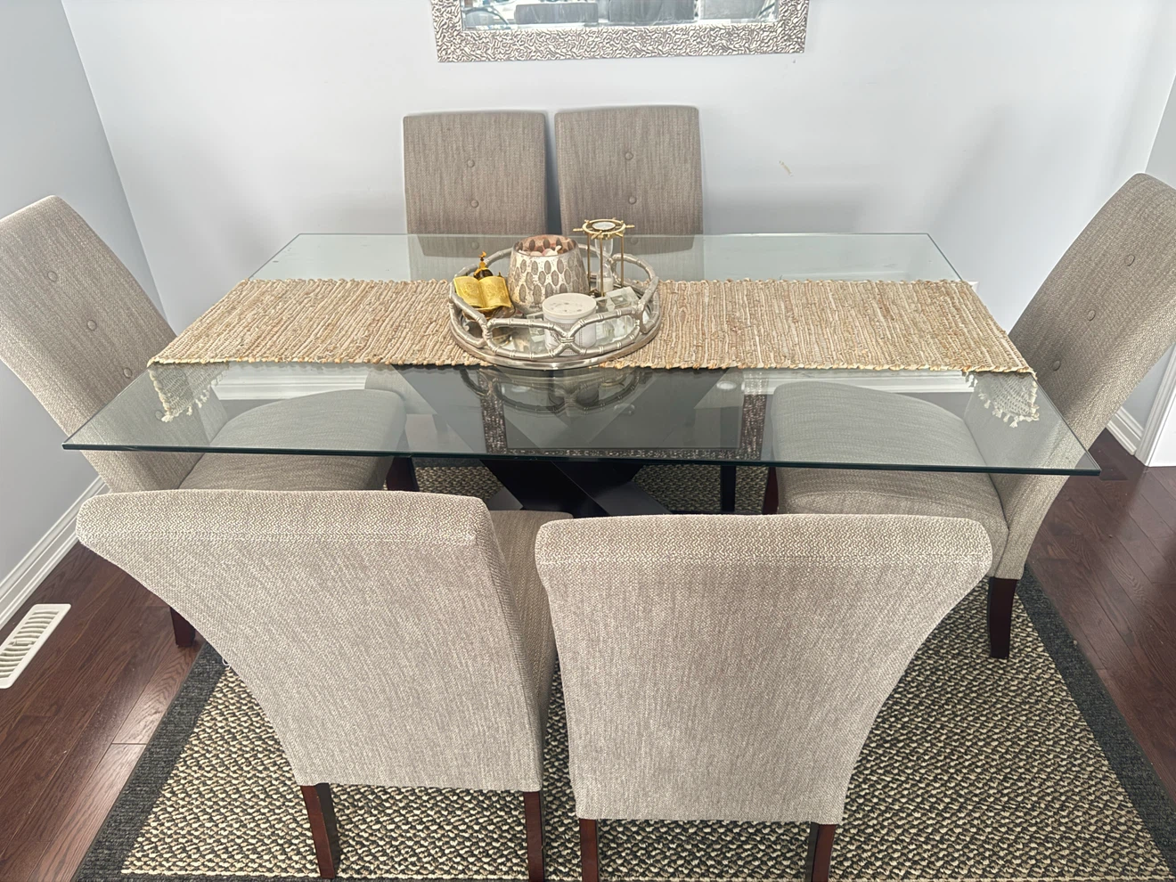 Glass Top Dining Table and 6 Chairs - photo 4