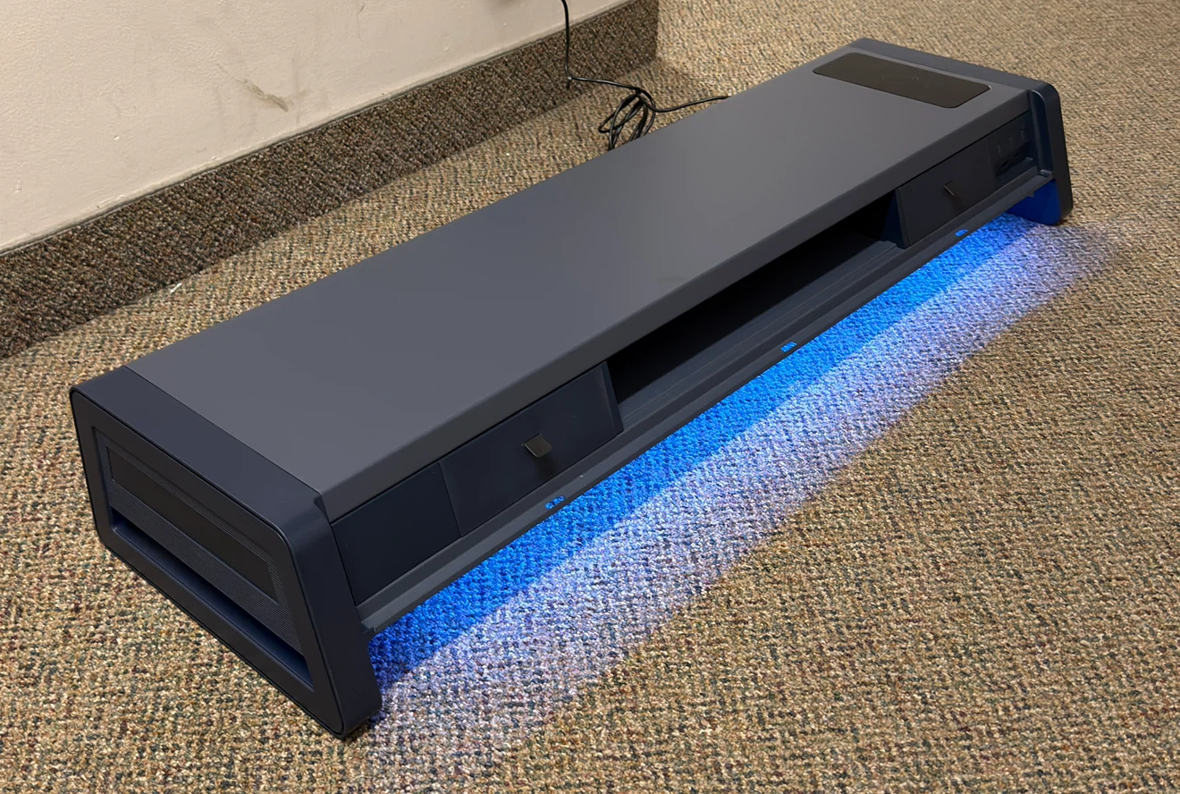 Vaydeer Dual Monitor Stand Riser w/ Wireless Charging, USB & LED