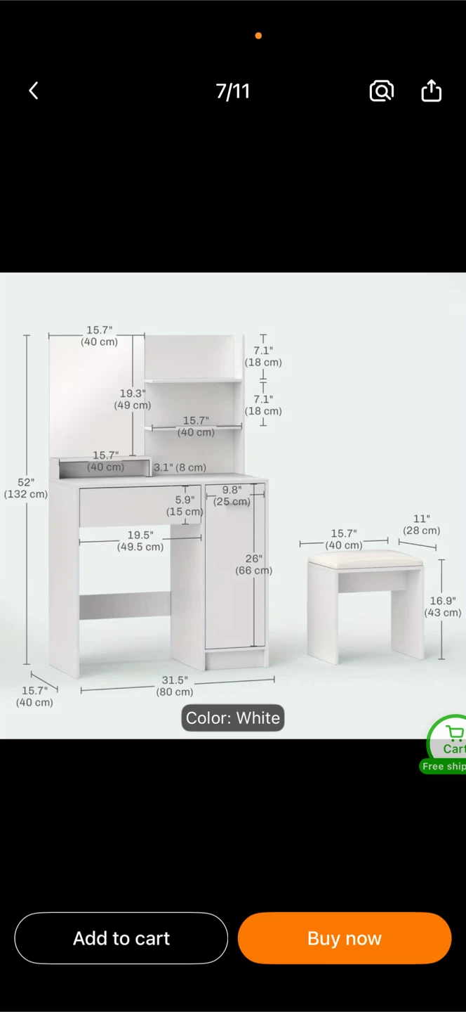Beautiful Brand New vanity in box Please check caption - photo 5