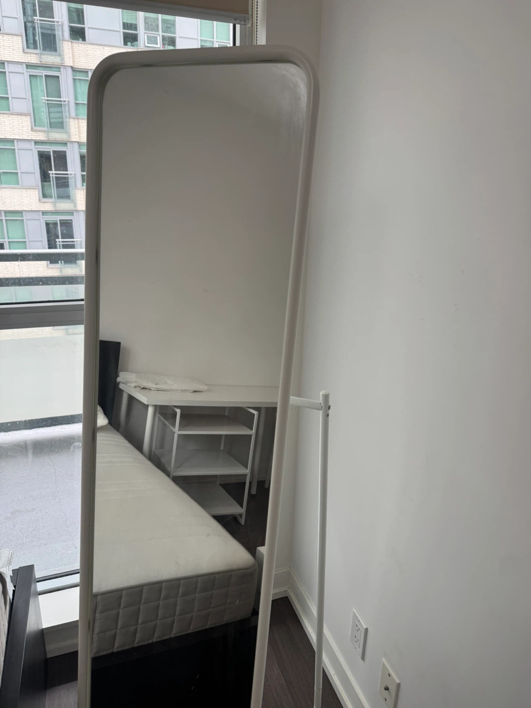 IKEA Knapper standing mirror with clothes rail