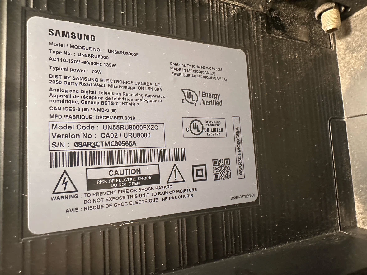 Samsung 55-inch 4K UHD Smart TV UN55RU8000 - photo 4