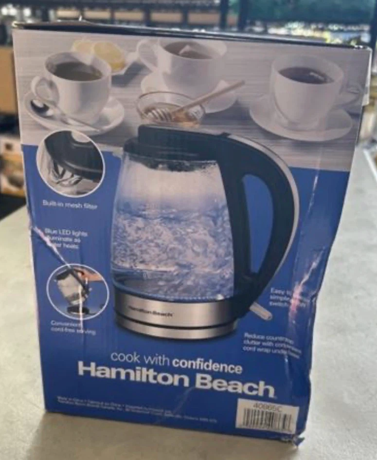 Hamilton Beach 1.7L Glass Electric Kettle - photo 2
