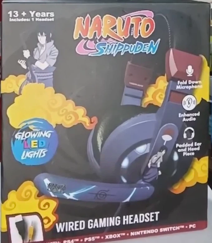 Naruto Shippuden Wired Gaming Headset