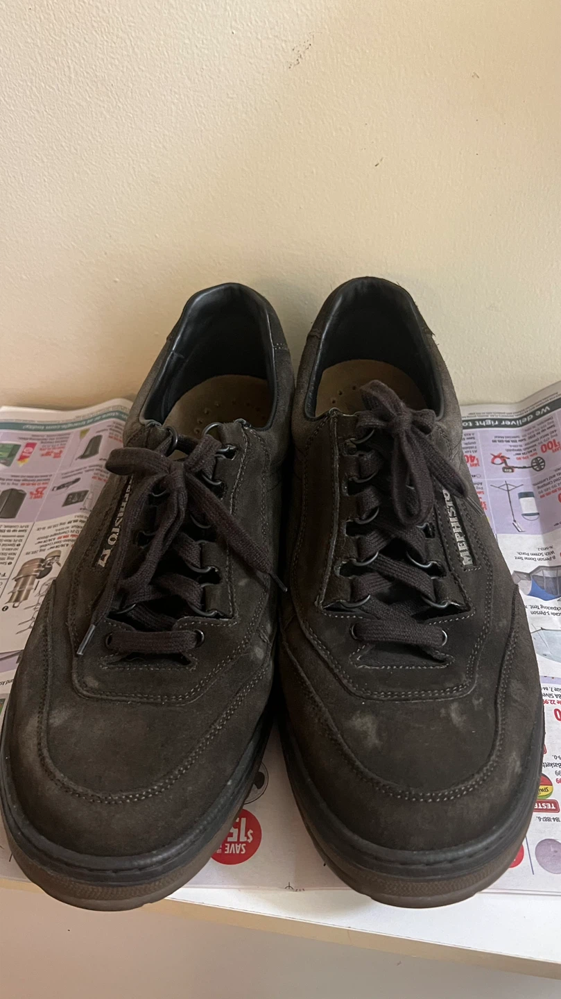 Mephisto Men's Dark Brown Suede Shoes-size 17 - photo 3