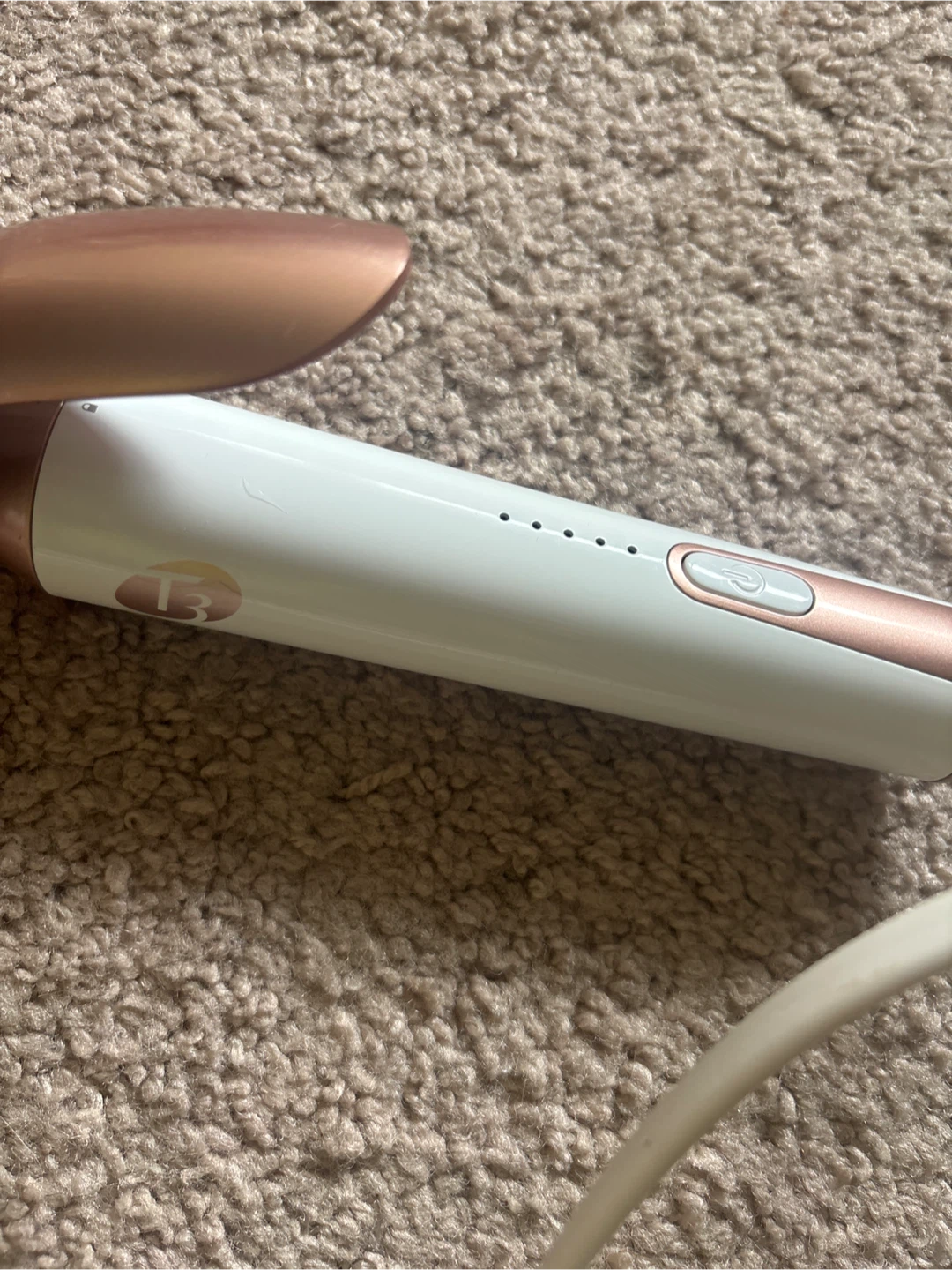 T3 Curling Iron White and Rose Gold - photo 2