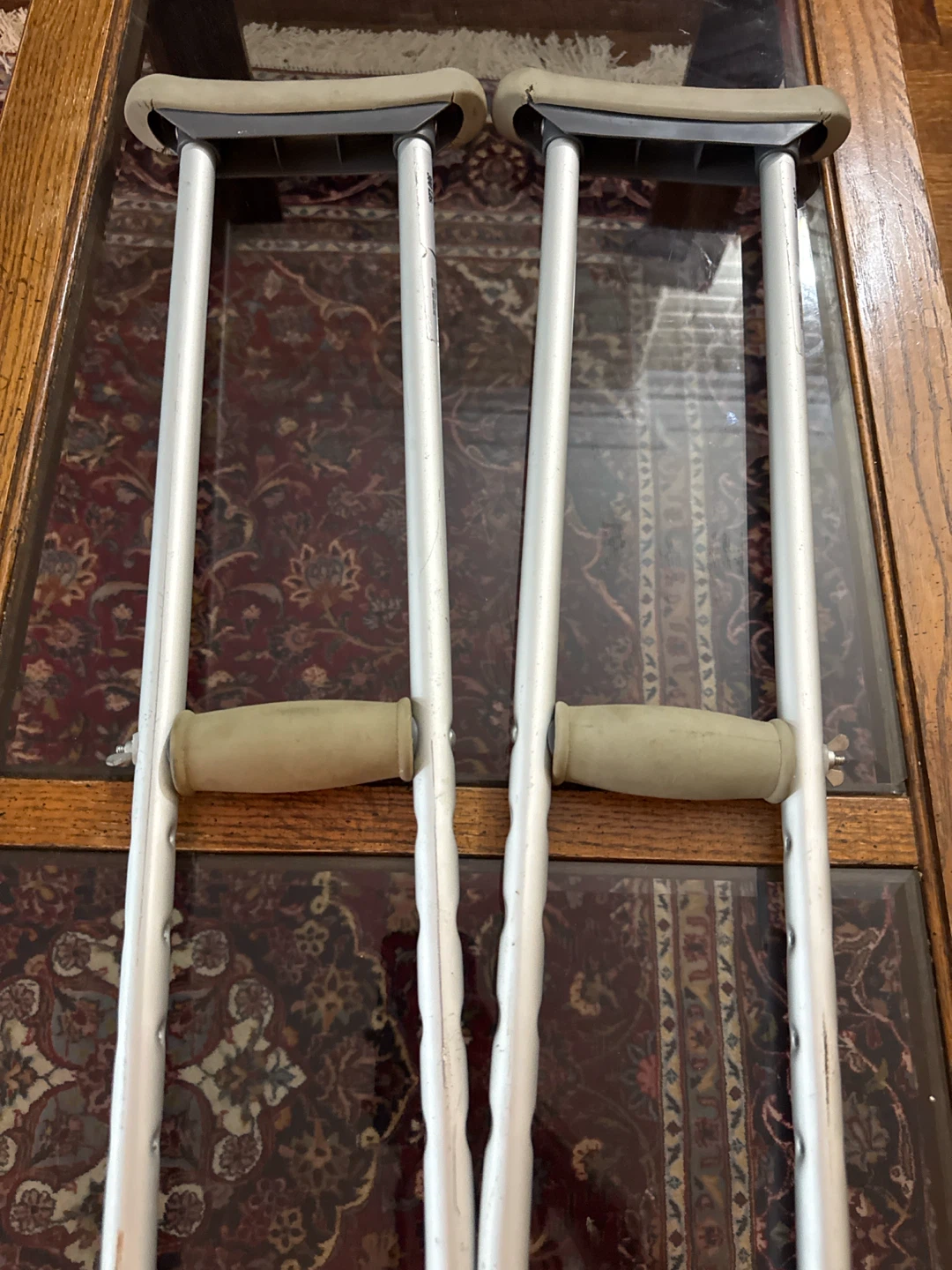 Adjustable Aluminum Underarm Crutches - photo 2