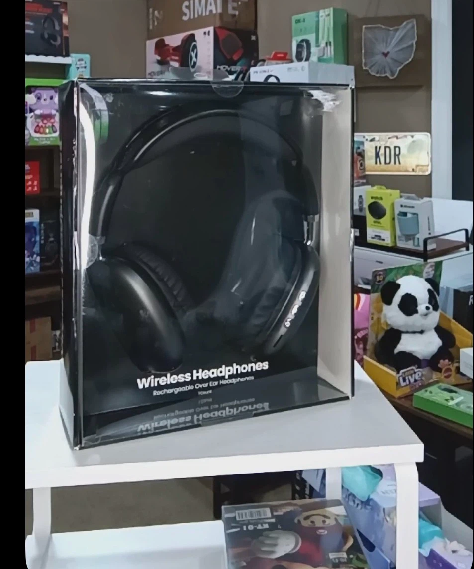 Black Wireless Over-Ear Headphones