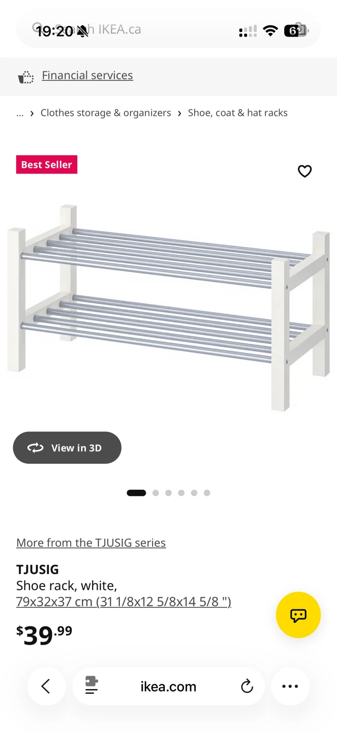 IKEA TJUSIG Shoe Rack - photo 4