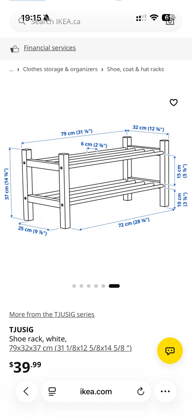 IKEA TJUSIG Shoe Rack - photo 5