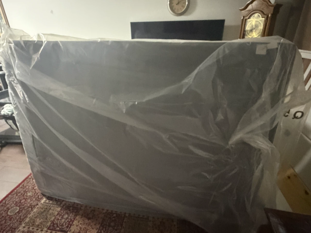 IKEA hemnes bed fram white satin double bed plus mattress - photo 2