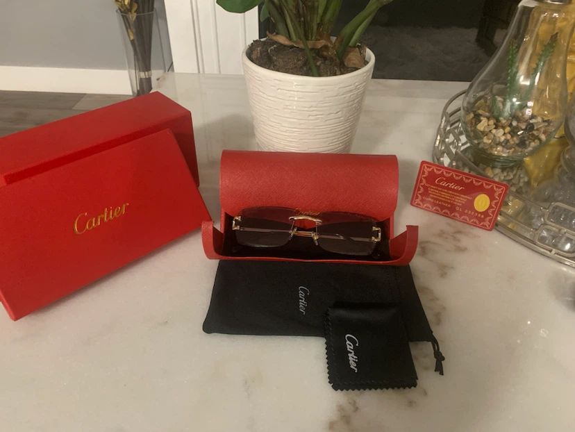 New Cartier rimless sunglasses