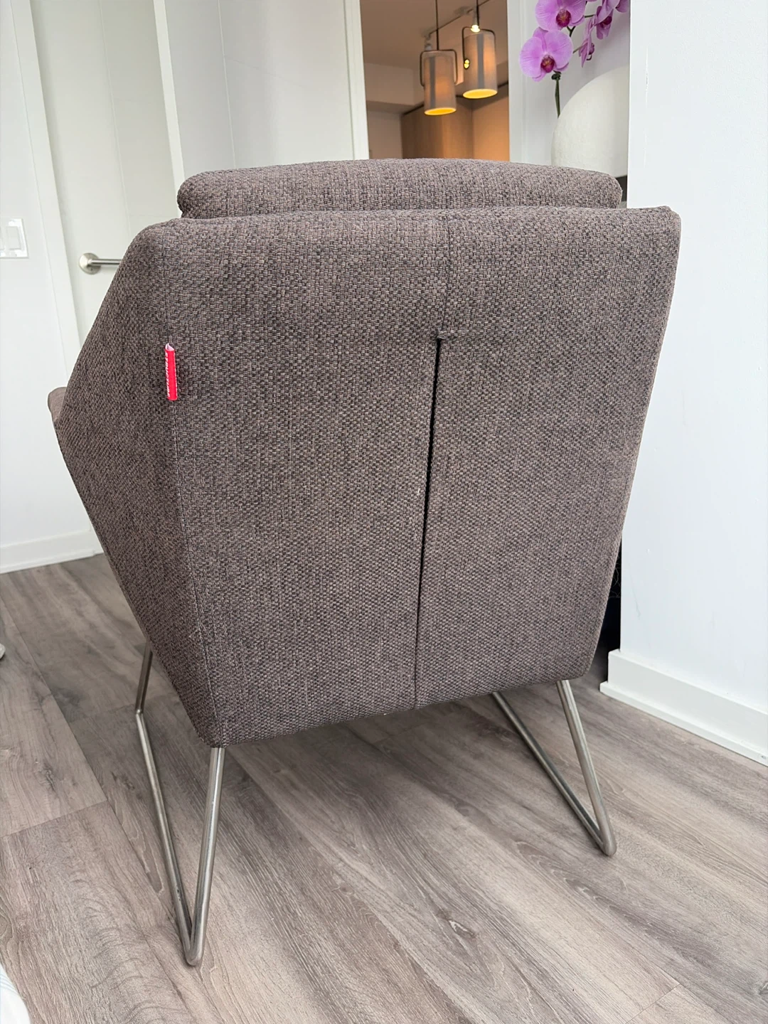 Modern Dark Grey Accent Chair - photo 4