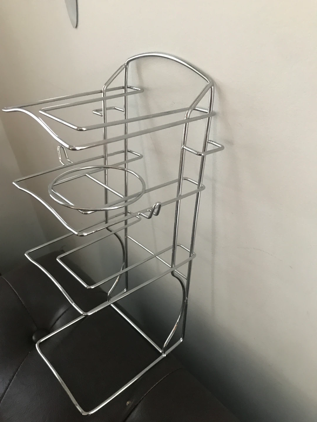 Chrome Coffee Pod Storage Tower