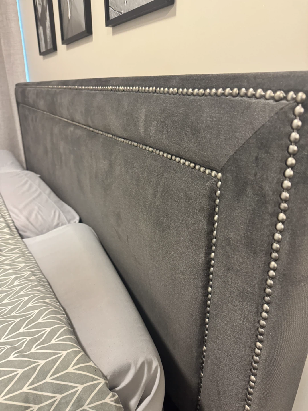 Upholstered King/Queen Bed Frame - photo 2