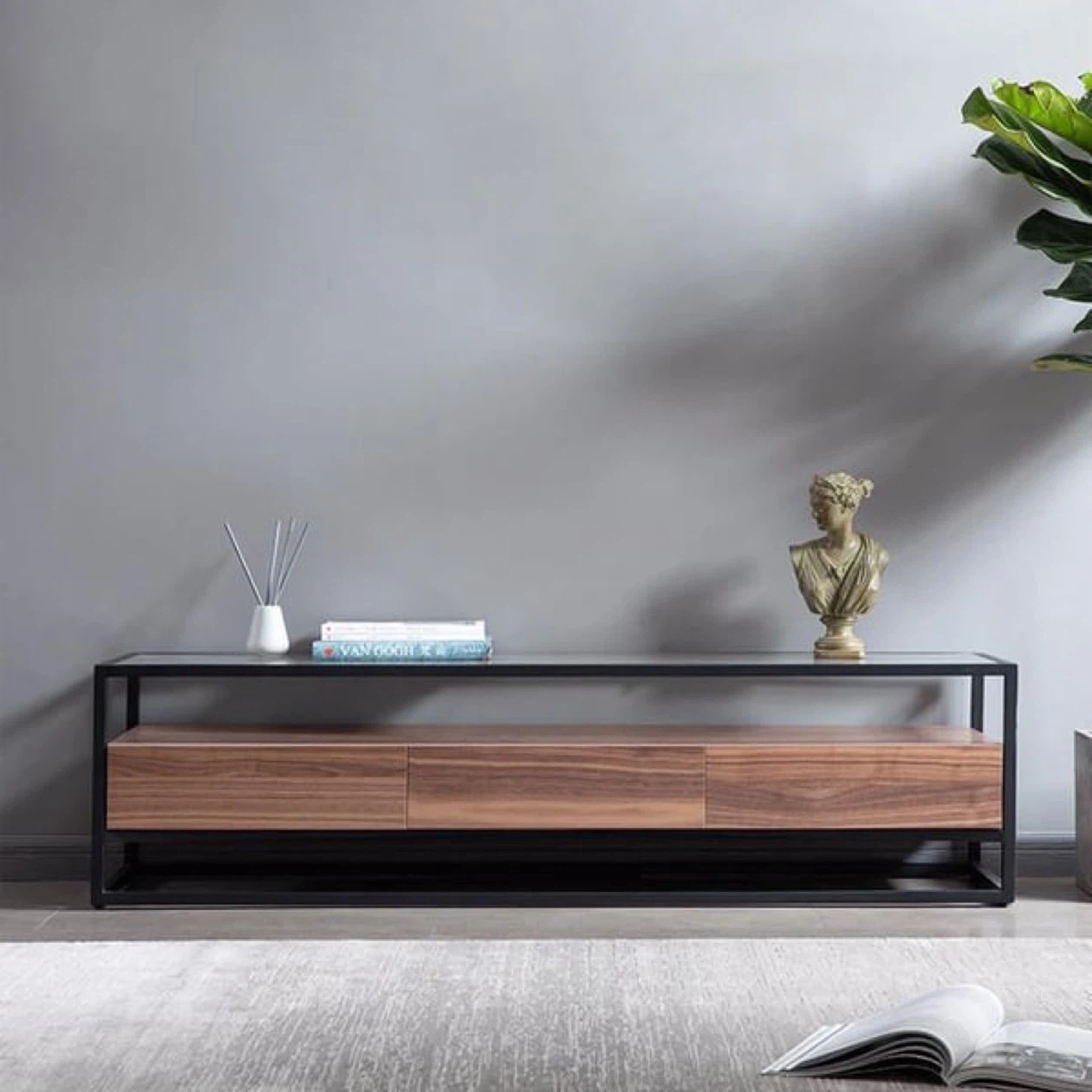 Axel Walnut Media Unit
