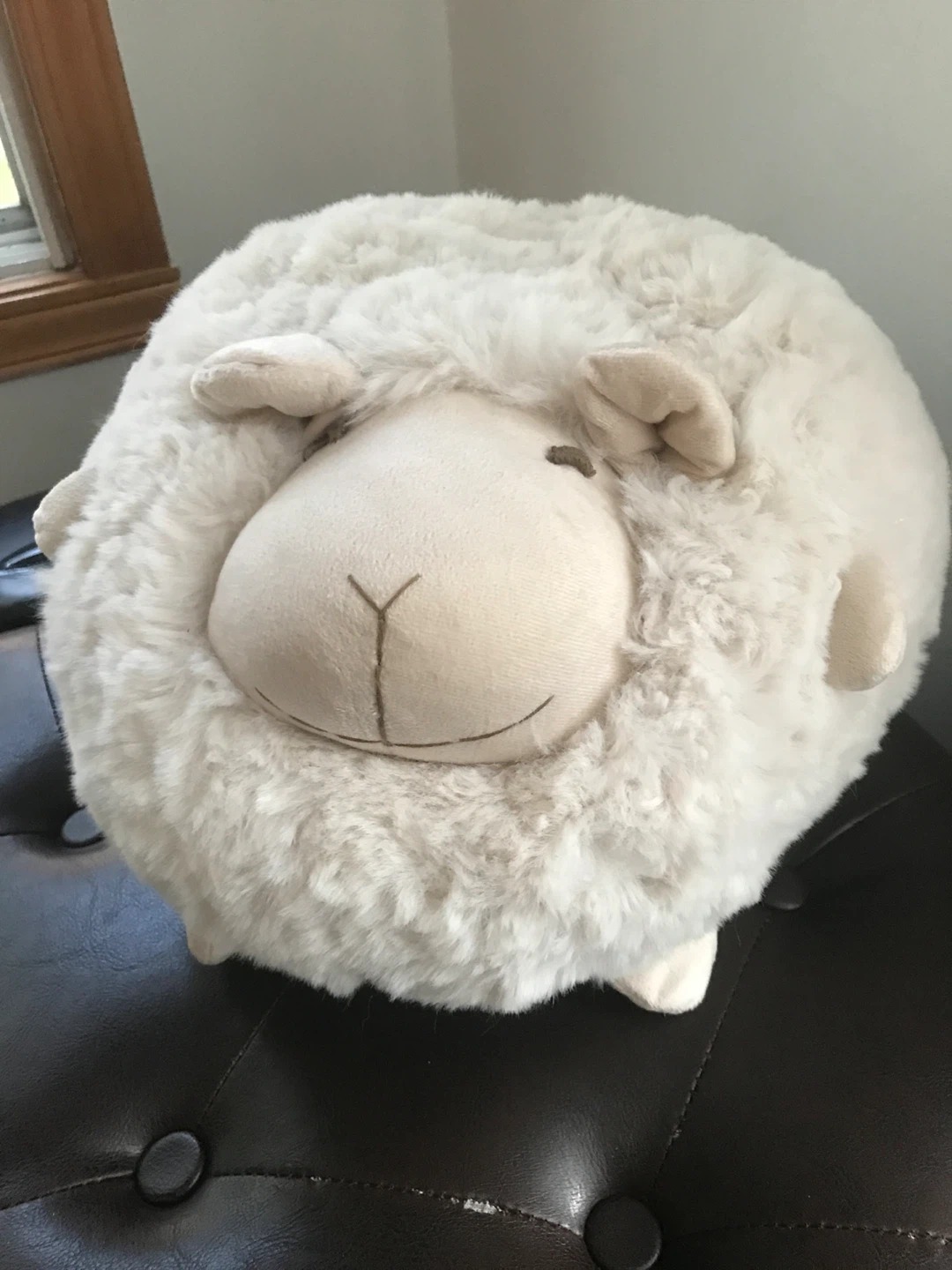 Cream Sheep Plush Pillow