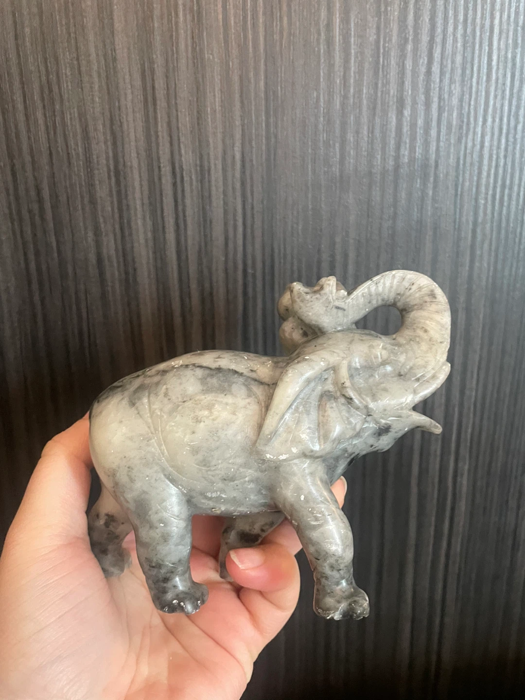 Marble elephant figurine - photo 2