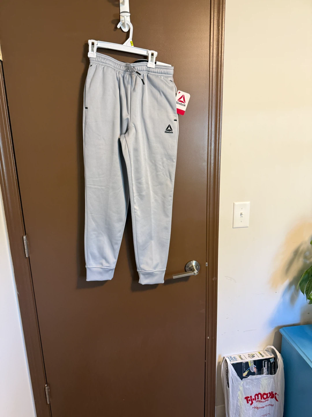 Reebok Men's Jogger Pants Light Gray