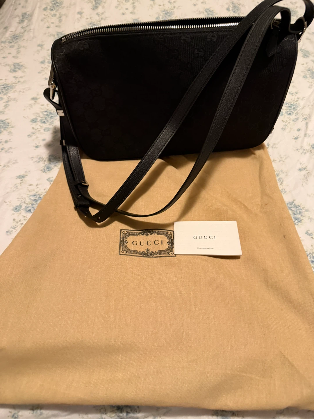 Gucci Half Horsebit  Canvas Monogram