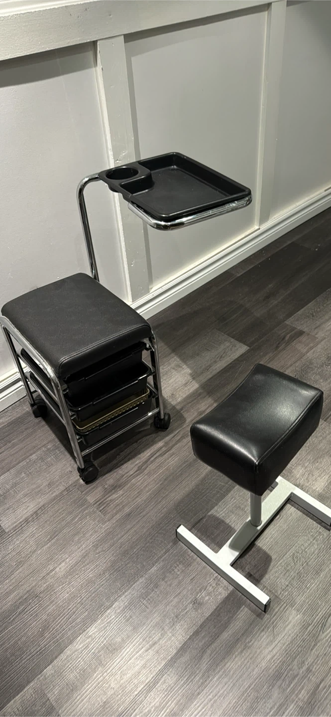 Rolling Salon Cart with Tray