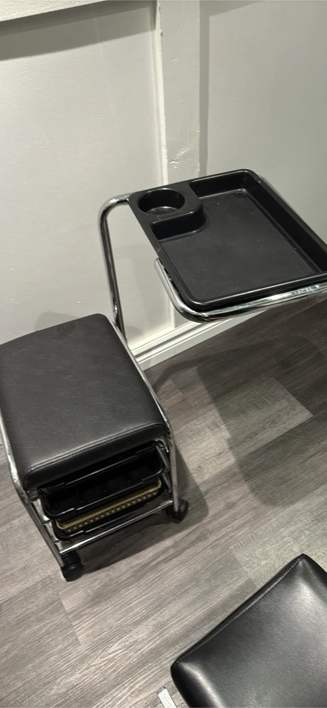 Rolling Salon Cart with Tray - photo 2