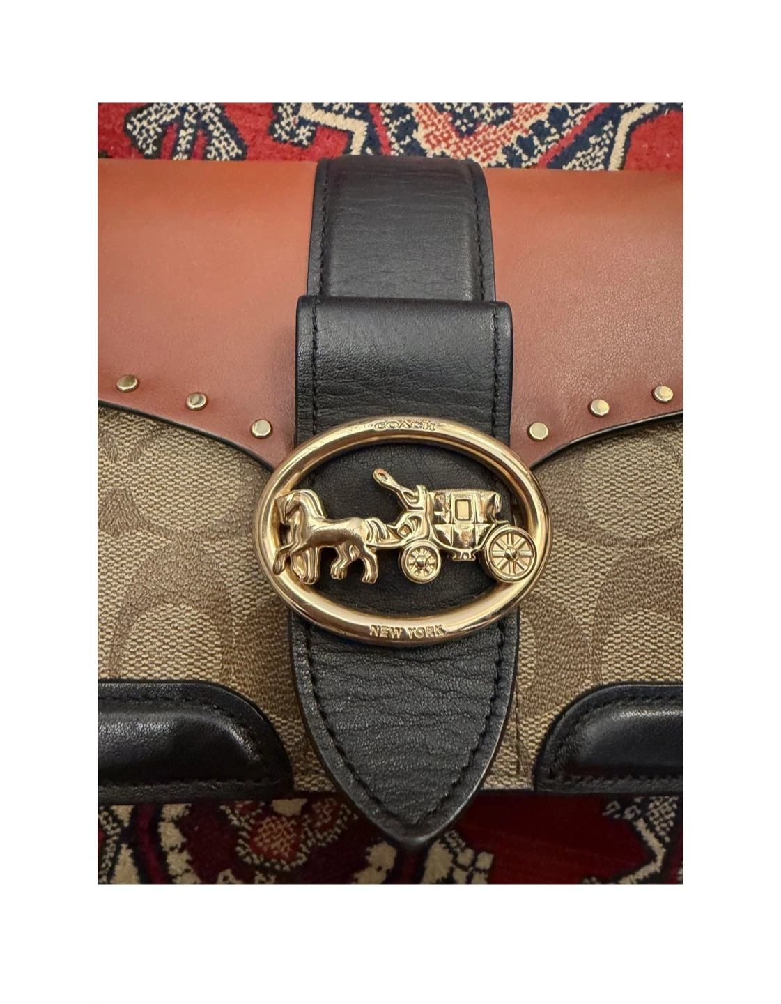 Coach Signature Canvas Tabby Leather Shoulder Bag - photo 2