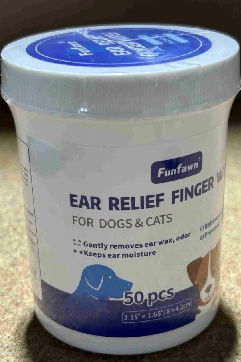 NEW SEALED Funfawn Ear Relief Finger Wipes for Pets - photo 3